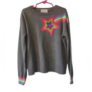 The Children's Place Gray Sweater with Rainbow Star